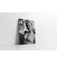Siyah Beyaz Marilyn Monroe Kanvas Tablo