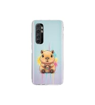 Xiaomi Mi Note 10 Lite ile Uyumlu Splash Kapibara Tasarımlı Şeffaf Silikon Kılıf