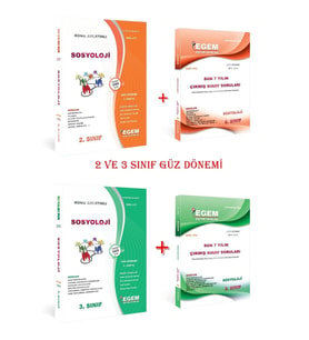 Egem Yayınları Aöf Güncel Sosyoloji 2 Ve 3.sınıf Konu Anlatımlı Çıkmış Sorular Seti "güz Dönemi" (Çok Renkli)