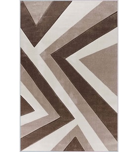 Eliana Home Baskılı, Yıkanabilir Kaymaz Taban Salon Halısı LNA1038 100x150 cm (Kahverengi)