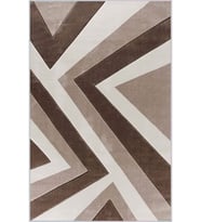 Eliana Home Baskılı, Yıkanabilir Kaymaz Taban Salon Halısı LNA1038 100x150 cm (Kahverengi)