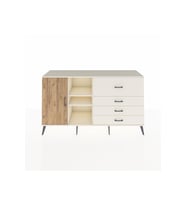 Kronos Konsol 4 Raflı 4 Çekmeceli Tek Kapaklı  176x59x99 Aytaşı-Çam/Aytaşı
