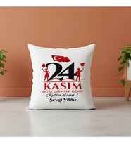 24 Kasım Öğretmenler Günü Yastık