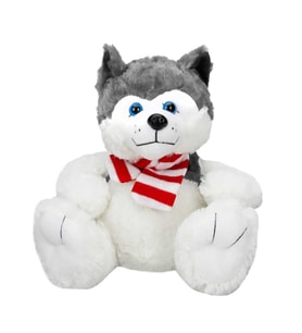 1030 Oturan Husky Atkılı Köpek 30 Cm