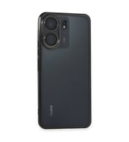 Xiaomi Redmi 13c Kılıf Kamera Korumalı Lensli Silikon - Siyah