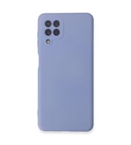 Samsung Galaxy A22 Kılıf Nano içi Kadife Silikon - Lila