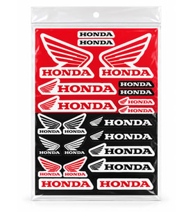 Honda Motosiklet Sticker Etiket Seti A4 Orj. Tasarım İthal
