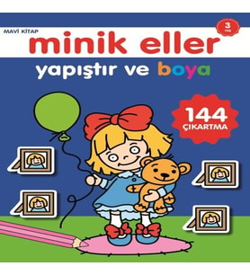 Minik Eller Yapıştır Ve Boya - Mavi