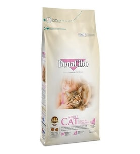 Bonacibo Lıght & Sterılısed Kısır Kedi Maması 2 kg