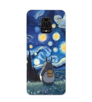 Redmi Note 9 Pro / 9s Uyumlu Komşum Totoro Tasarımlı Şeffaf Telefon Kılıfı