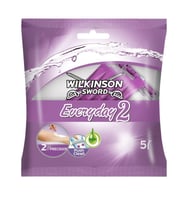 Wilkinson Sword Everyday 2, Çift Bıçaklı Kadın Kullan At Tıraş Bıçağı 5 Adet