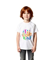 K-pop Sevgilisi Tasarımı Baskılı Çocuk Tişört