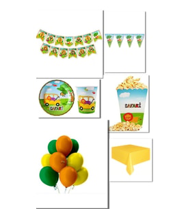 safari 8 kişilik ekonomik doğum günü seti