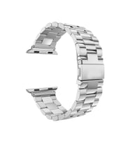 ScHitec 42-49mm Yeni Nesil Apple Uyumlu Akıllı Saat Kordonu Metal Gri