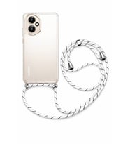 Honor 400 Boyun Askılı Şeffaf Silikon Kılıf Beyaz