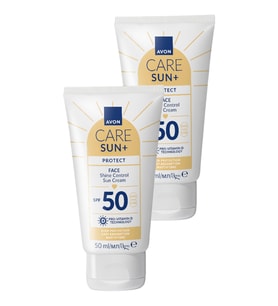 SUN+ PROTECT Yüz İçin Parlaklık Kontrolü Güneş Kremi SPF50 50 Ml. İkili Paket