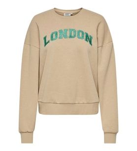 ONLJOLANA L/S GLITTER O-NECK SWT (Bej)