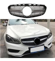 Mercedes W212 E Seris Diamond Ön Panjur Izgara 2013-2015 Makyajlı