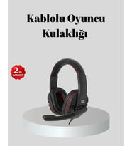 Stereo Ses Destekli Mikrofonlu  Kulaklık - Yumuşak Pedli
