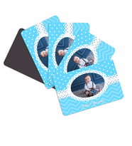 Fotoğraflı İsimli Erkek Bebek Doğum Günü Magneti (16'Lı Paket) 10X15