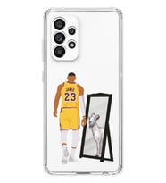 Samsung Galaxy A73 Uyumlu Lebron James Goat Tasarımlı Şeffaf Telefon Kılıfı