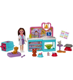 Barbie Chelsea Meslekleri Öğreniyor Veteriner Oyun Seti, 3 Yaş Ve Üzeri, Hgt12 (Çok Renkli)
