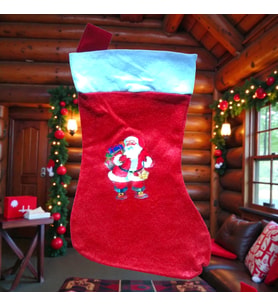 MİNİ BOY 30 CM NOEL BABA ÇORABI YILBAŞI SÜSLERİ NOEL BABALI ÇORAP NOEL BABA FİGÜRLÜ ÇORAP 30X17 CM