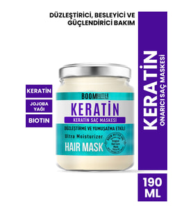 BOOM BUTTER Güçlendirici Onarıcı Keratin Saç Maskesi 190 ML