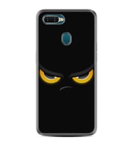 Oppo A5S A15 A16 A54 A55 A73 A74 Kılıf Desemli Silikon Black Eyes 1644