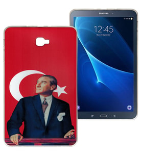 Samsung Galaxy Tab T580 Baskılı Silikon Kılıf BK-38