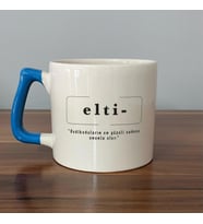 Elti Baskılı Mavi Kulplu D Kupa