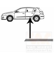 2004-2007 Opel Astra H Sd-Hb- Arka Kapı Bandı Sol Gri (Adet) (Oem No:5172401)