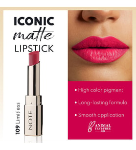Cosmetics Iconic Matte Lipstick 109 Limitless Kalıcı Mat Ruj, Pembe