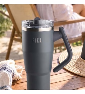 FİKA LUMİ DÖNER KULP TERMOS 950ML ANTRASİT -1001560
