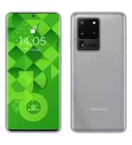 Jopus Galaxy S20 Ultra ile Uyumlu Tıpalı Kamera Korumalı ile Uyumlu Silikon Kılıf Şeffaf