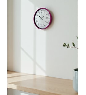 36 Cm Pembe Roma Rakamlı Duvar Saati (Standart)