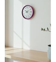 36 Cm Pembe Roma Rakamlı Duvar Saati (Standart)
