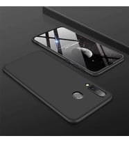 Samsung Galaxy A70 Uyumlu Kılıf Zore Ays Kapak (Siyah-Mavi)