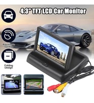 4.3 inç Araba Monitörü TFT LCD Renkli Ekran Araba Dikiz Kamera 2 kanallı Araba Geri Park Monitörü