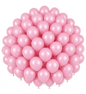 Bebek Pembe Renk Lateks Pastel Balon (30 cm) - 50 Adet