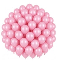 Bebek Pembe Renk Lateks Pastel Balon (30 cm) - 50 Adet