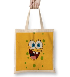 Bob Esponja Bez Çanta Uzun Saplı