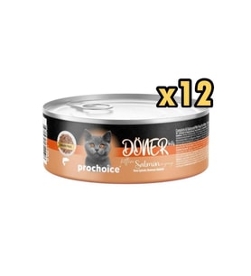 Döner Bites Somonlu Yavru Kedi Konservesi 70 GR x 12 Adet