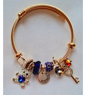 Ayıcık  Charmlı Gümüş Pandora Model Şık Bileklik