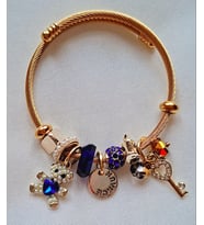 Ayıcık  Charmlı Gümüş Pandora Model Şık Bileklik