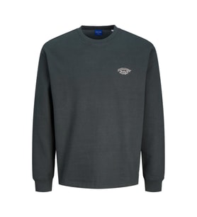 Jack & Jones 12262880 Jorbronx Arch Small Sweat Crew Neck Füme