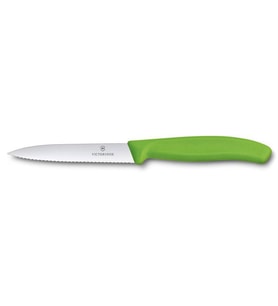 Victorinox SwissClassic 10cm Soyma Bıçağı Yeşil 6.7736.L4