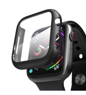 Microsonic Apple Watch Series 8 45mm Kılıf Matte Premium Slim WatchBand Siyah