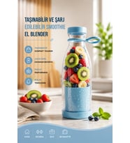 400 ml USB Şarjlı Taşınabilir Meyve ve Smoothie Blenderı