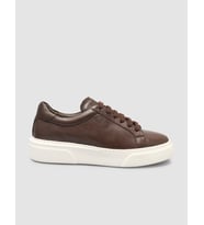 %100 Hakiki Deri Kahverengi Kadın Sneaker